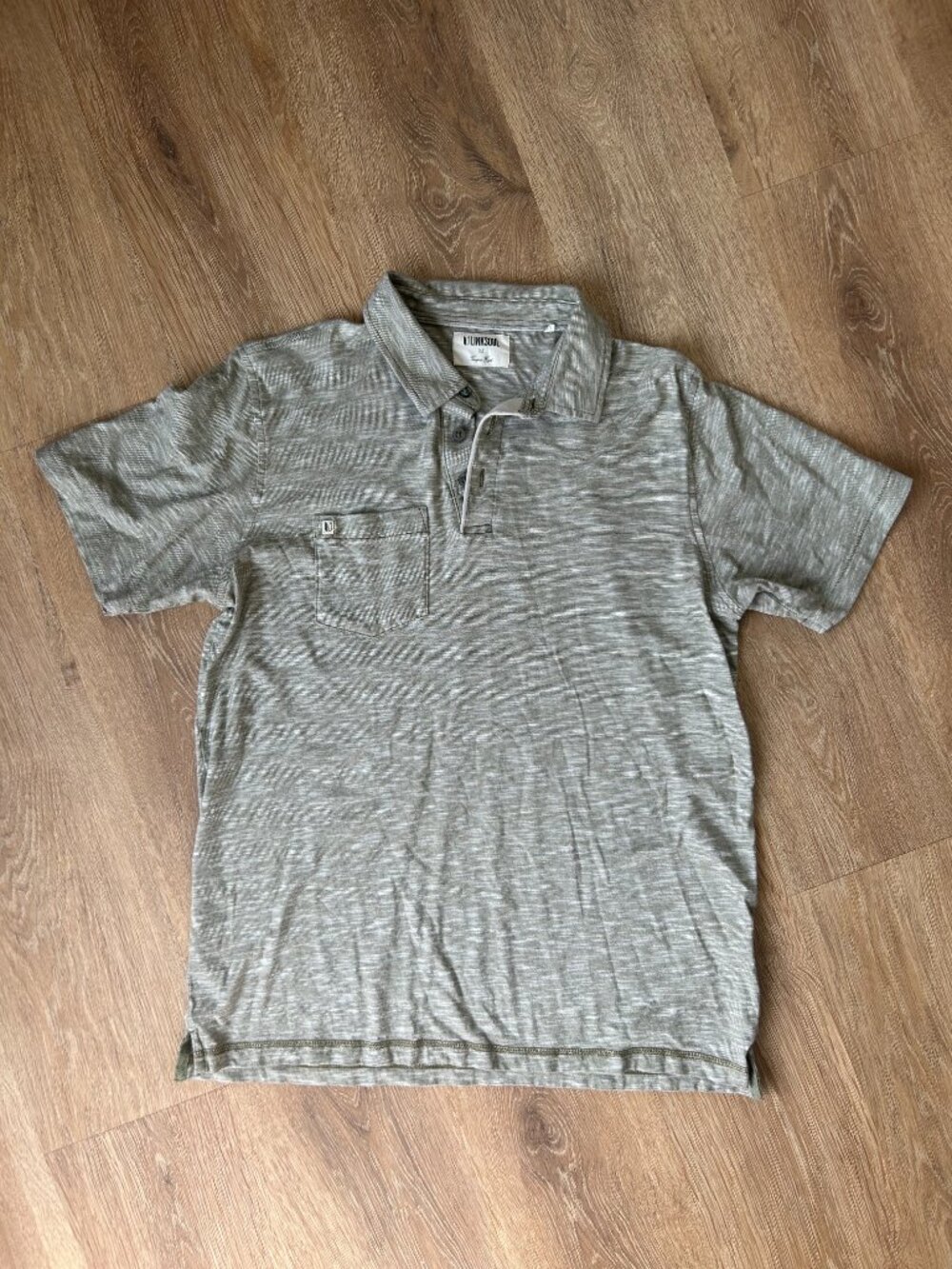 Linksoul Tempus Fugit Men's Polo Medium Sage Green Heathered Golf Casual
